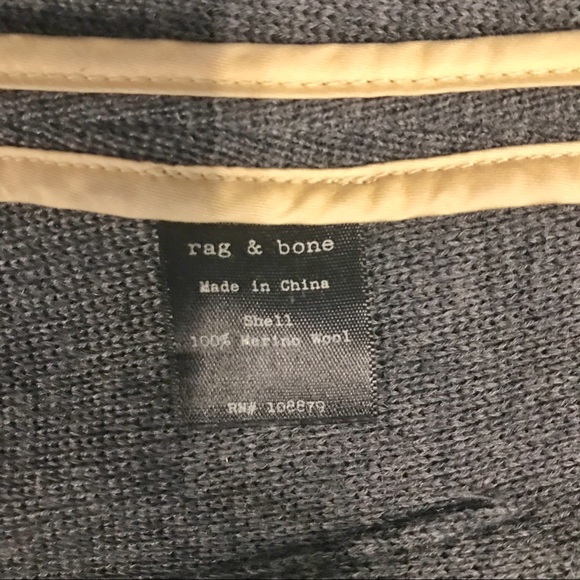 Rag & Bone The Bromley Fitted Stretch Grey Blazer - Picture 7 of 8